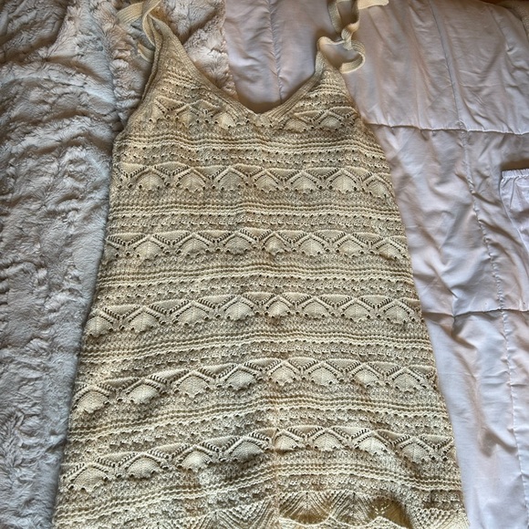 Knit cream dress - Picture 1 of 3